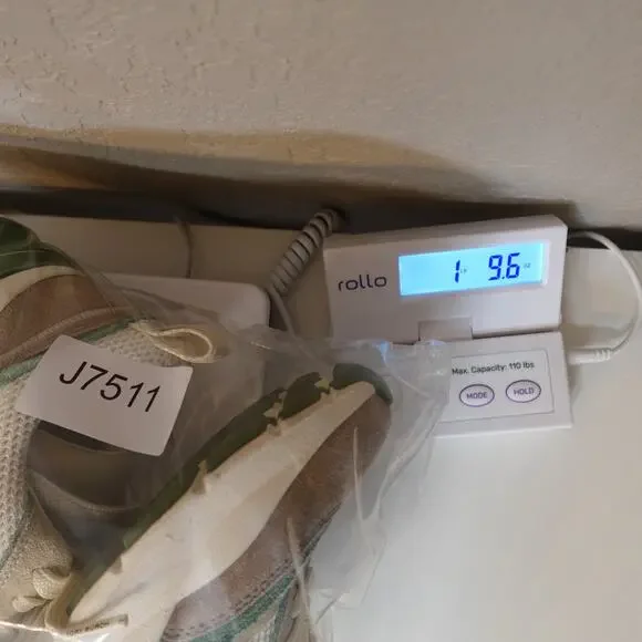 Tory Burch Good Luck Trainer Womens‎ 7 Ivory Green Cerbiatto Sneaker Shoes - Picture 7 of 7